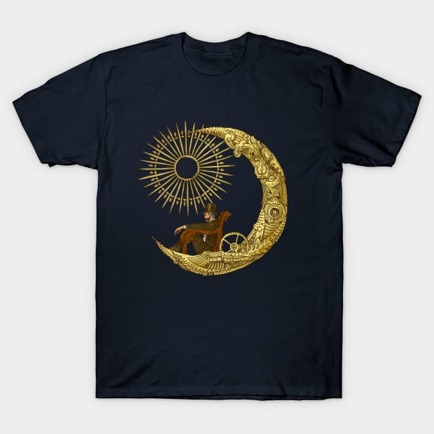 Moon Travel T-Shirt by opifan64